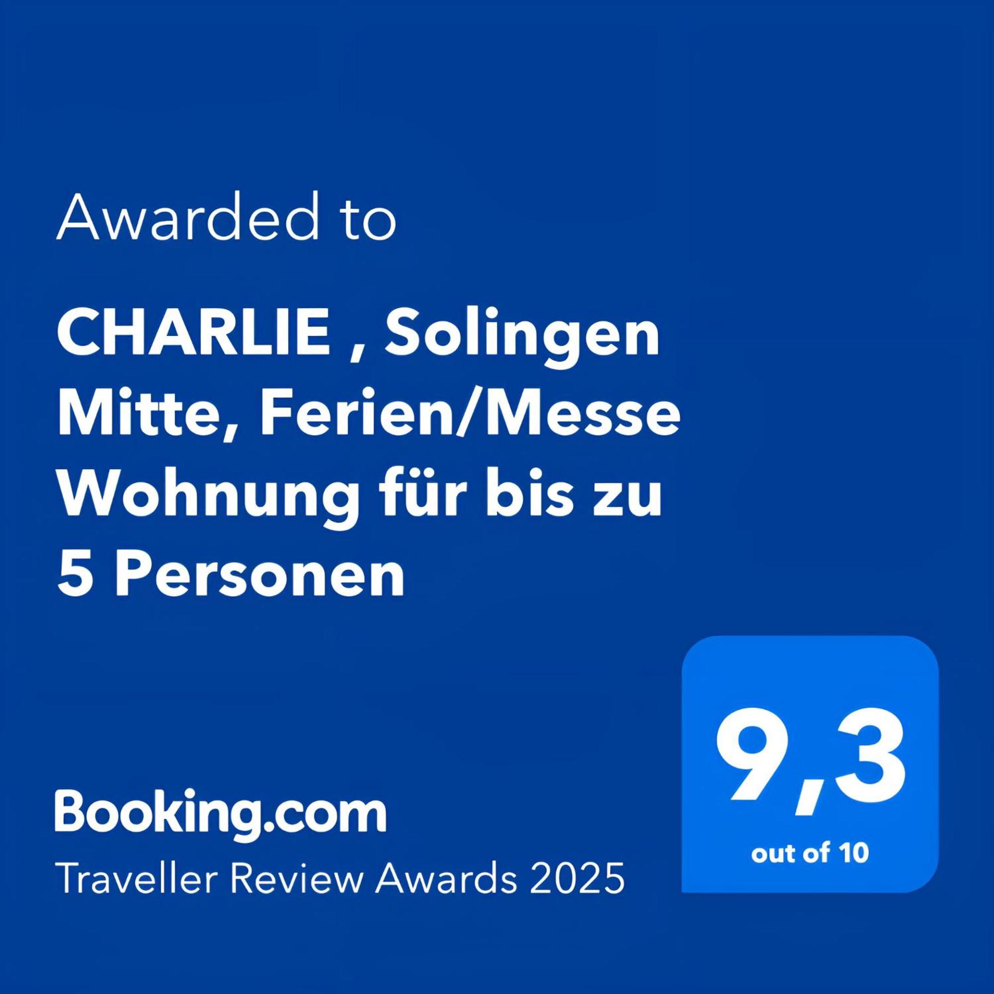 Charlie , Solingen Mitte, Ferien/Messe Wohnung Fuer Bis Zu 5 Personen Esterno foto